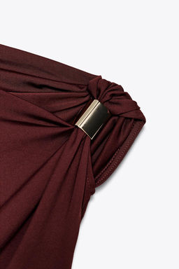 ASYMMETRIC POLYAMIDE TOP - Zara фото 30