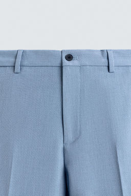 PANTAL?N TRAJE CONFORT ESTRUCTURA / Celeste - Zara фото 7