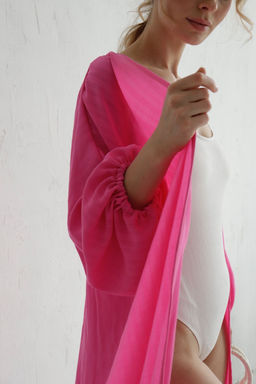 9571 Кимоно длинное розовое - Martichelli фото 15