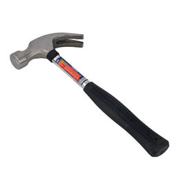 Молоток-гвоздодер 450г, боек 27мм, метал.обрезин.рукоятка "Рокот"