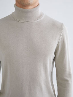 Bal?k?? Yaka Uzun Kollu Erkek Triko Kazak