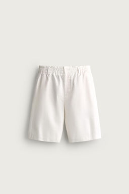 BERMUDA WIDE FIT ALGOD?N - LYOCELL / Blanco - Zara фото 7