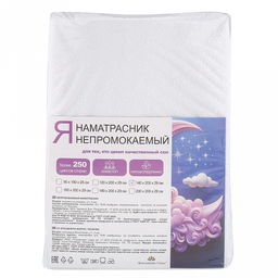 Наматрасник непромокаемый, натяжной 180х200х29см Аквамембрана, махровый, хлопок 100% / PUR мембрана, упаковка классическая LDPE 26х33см, Домашняя мода (Россия)  фото 7
