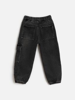 ACOOLA / Брюки джинсовые (утепленные) детские для мальчиков Tani темно-серый  фото 2