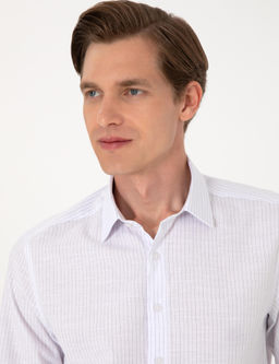 Lacivert Slim Fit _izgili Uzun Kollu G_mlek - Pierre cardin фото 2
