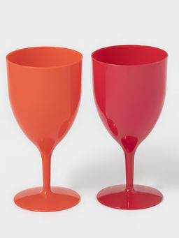 Цена за 2 шт. Бокал для вина Салют, 400 мл, пластик, цвет МИКС - Пластос фото 2