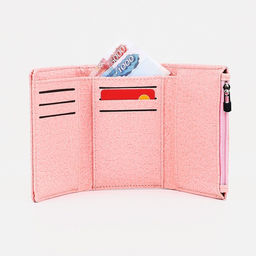 Кошелёк на магните, цвет розовый - Simaland фото 5