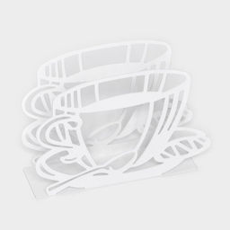 Салфетница Доляна «Кофе», 14×4×10 см, белая