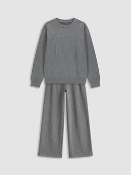 K?z ?ocuk Sweatshirt ve E?ofman Alt?