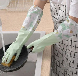 Перчатки для уборки с мягкой вставкой внутри, 45 см