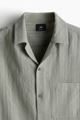 Camisa resort en mezcla de lino Regular Fit - H&m фото 5