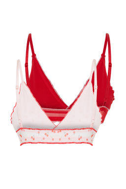 TRENDYOLMILLA Pembe-Cok Renkli 2li Tul Ip Ask?l? Balensiz Kaps?z Bralette Orme Sutyen THMSS24SU00010 фото 8