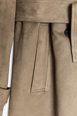 SUEDE EFFECT TRENCH COAT - Zara фото 8