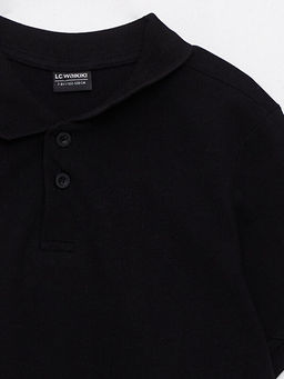 Polo Yaka Basic K?sa Kollu Pamuklu Erkek ?ocuk Ti??rt - Waikiki фото 3