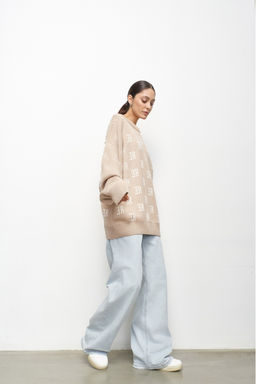 Джемпер Cotton Jacquard Beige - Erist store фото 4