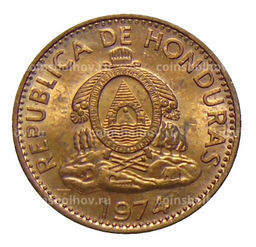 Монета 1 сентаво 1974 года Гондурас