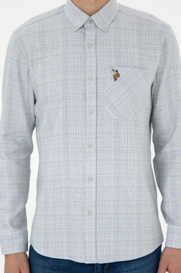 Мужская рубашка с длинным рукавом Stone Неожиданная скидка в корзине - U.s. polo assn фото 6