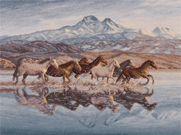 Набор для вышивания PANNA Золотая серия J-7244 Бегущие по волнам 38 х 30.5 см