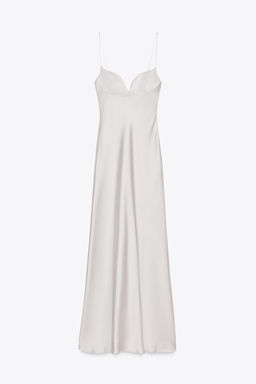 LONG SATIN DRESS - Zara фото 14