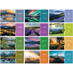 Календарь-домик настольный 2026 Attache, Природа России, 240х130  фото 3