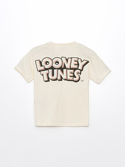 Bisiklet Yaka Bugs Bunny Bask?l? Erkek Bebek Ti??rt - Waikiki фото 2