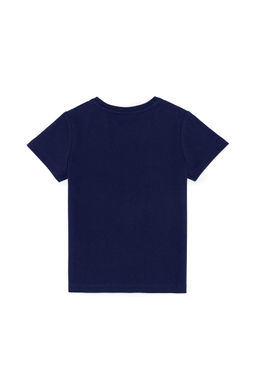 Детская темно-синяя футболка с круглым вырезом Неожиданная скидка в корзине - U.s. polo assn фото 5