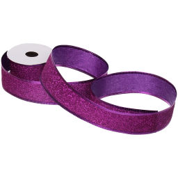 Лента для декорирования "Изящная" 4 см, 2,7 м, Фиолетовый (микс дизайнов)