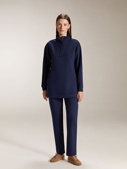 Dik Yaka Kad?n Sweatshirt Tunik