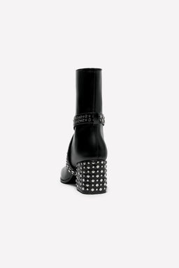 LEATHER HEELED ANKLE BOOTS WITH STUDS LUDOVIC DE SAINT SERNIN x ZARA фото 3