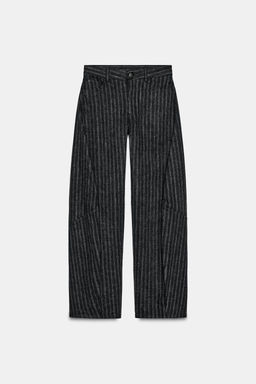 ZW COLLECTION STRIPED BALLOON TROUSERS - Zara фото 6