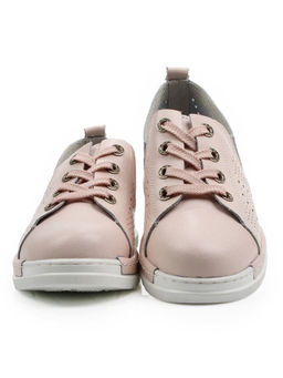 03-YB13-3 PINK Полуботинки летние женские (натуральная кожа)