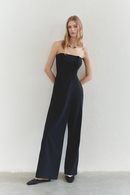 Limited Edition Siyah Genis Paca Uzun Dokuma Tulum TWOSS25TU00035