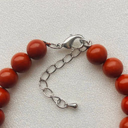 Браслет из кирпичной Яшмы 17 см +