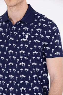 U. S. Polo Assn Мужская темно-синяя футболка с воротником-поло - U.s. polo assn фото 14