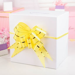 Цена за 10 шт. Бант-бабочка №4.5, жёлтый