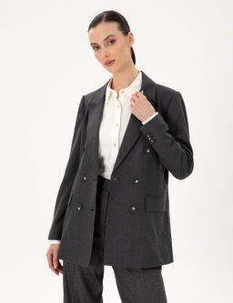 Antrasit Regular Fit Y_n Ceket