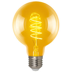 LED-G95-4W/GOLDEN/E27/CW GLV21GO Лампа светодиодная Vintage. Форма шар, золотистая колба. Cпиральная нить. Картон. ТМ Uniel