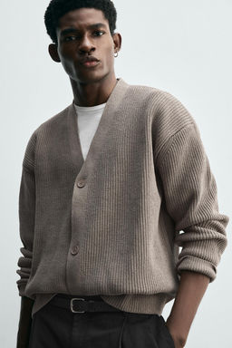 PURL KNIT CARDIGAN - Zara фото 5