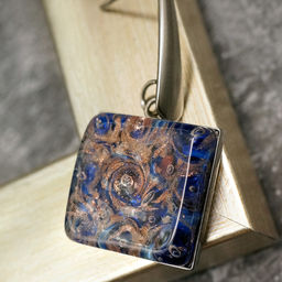 Серьги из муранского стекла BLUE NIGHT LS2088 - Vloes фото 5