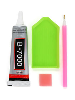 Алмазная мозаика на фигурке с полным заполнением Медведь с сердечками