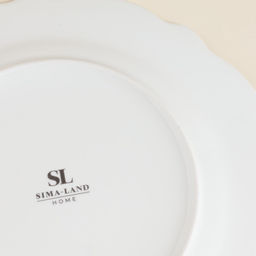 Тарелки SL Home «Аманде», d=27.5 см, набор 2 шт., фарфор, белые