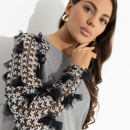 Свитшот с акцентным декором Модная хроника (new) - Charutti фото 3