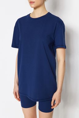 Trendyolmilla Siyah %100 Pamuklu Sortlu/Taytl? Orme Pijama Tak?m? THMSS20PT0397 фото 10