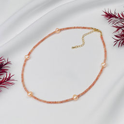 Чокер из Солнечного камня и Жемчуга