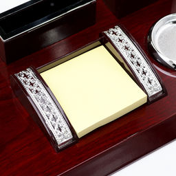 Набор настольный 6 в1 с визитницей, красное дерево