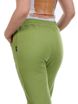 02 GREEN Брюки спортивные женские на флисе (100% хлопок) 7986 - Фабричный китай фото 5