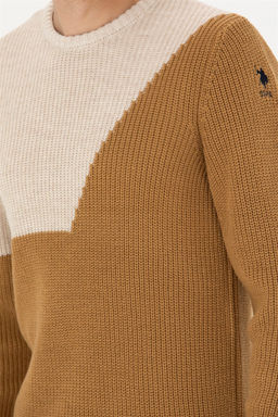Мужской песочный свитер - U.s. polo assn фото 7
