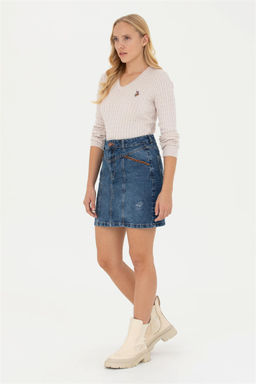 Kad_n Mavi Jean Etek - U.s. polo assn фото 3