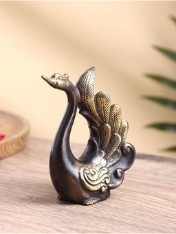 Сувенир «Павлин», 9×5×12 см, бронза