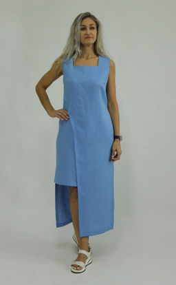 Платье умягченный 100% лен